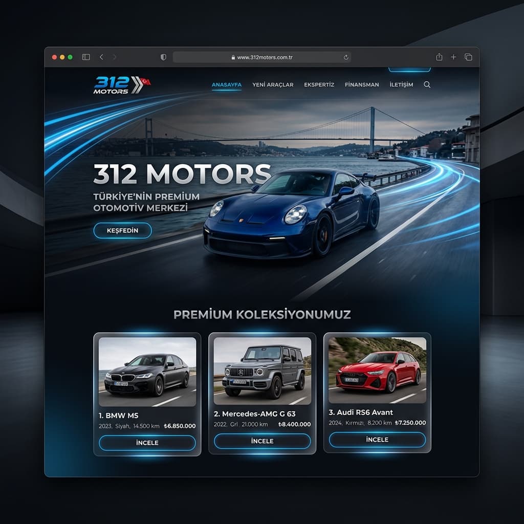 312 Motors — Premium Otomotiv Satış Platformu